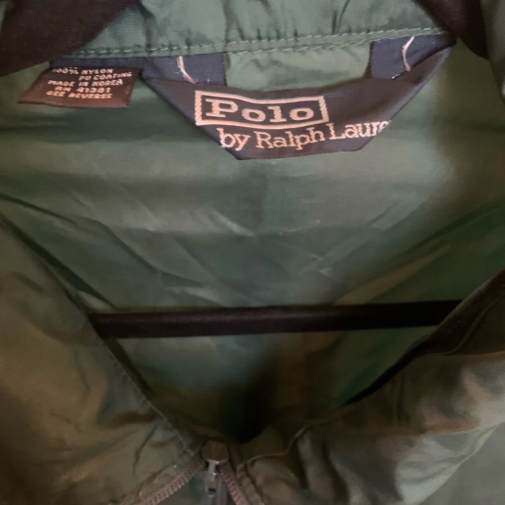 Vintage Polo Ralph Lauren Jacket Mens XL Green Pullover Windbreaker 90s Y2K - Picture 6 of 7